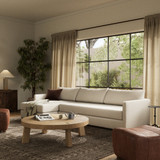 Four Hands Wickham 2PC LAF Sleeper Sec w/ Chaise - Savoy Parchment