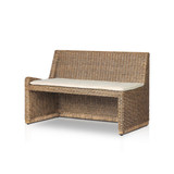 Amber Lewis x Four Hands Senna LAF Woven Dining Bench 49" - Broadway Dune