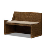 Amber Lewis x Four Hands Senna LAF Woven Dining Bench 49" - Rodin Sand