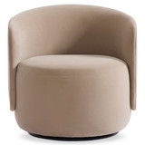 Bernhardt Crosby Fabric Swivel Chair - Beige