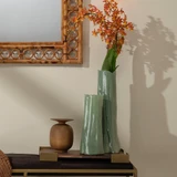 Jamie Young Sequoia Green Glass Decorative Vase - Small