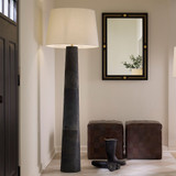 Jamie Young Robertson Hide Floor Lamp - Slate