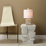 Jamie Young Brick Fiber Glass Indoor/Outdoor Side Table