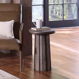 Jamie Young Cremini Wood Side Table - Grey Wash