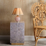 Jamie Young Garland Floral Accent Side Table - Lavender