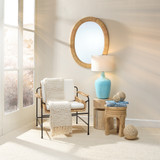 Jamie Young Aloha Rattan Oval Mirror