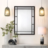 Jamie Young Chelsea Iron Rectangle Wall Mirror - Black
