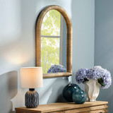 Jamie Young Hill Seagrass Arch Wall Mirror