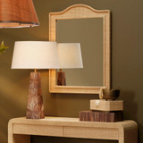 Jamie Young Hilltop Raffia Arch Wall Mirror - Natural