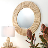 Jamie Young Meadow Seagrass Round Mirror
