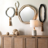 Jamie Young River Organic Rattan Mirror