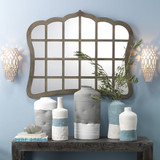 Jamie Young Window Wood Wall Mirror