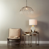 Jamie Young Vine Glass and Iron 1-Light Pendant