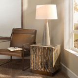 Jamie Young Alps Metal Table Lamp - Warm Grey