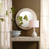 Jamie Young Droplet Ceramic Table Lamp with Linen Shade - Blue