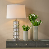 Jamie Young Irene Glass Table Lamp - Silver