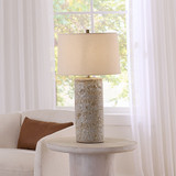 Jamie Young Lava Ceramic Table Lamp - Volcanic Cream
