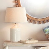 Jamie Young Milk Jug Glass Table Lamp - Cream