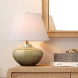 Jamie Young Monroe Ceramic Table Lamp - Olive Green