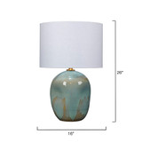 Jamie Young Salvador Ceramic Table Lamp with Linen Shade