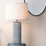 Jamie Young Vivian Ceramic Table Lamp - Blue
