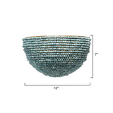 Jamie Young Barnacle 1-Light Beaded Demi Lune Wall Sconce - Blue