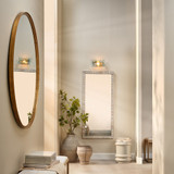 Jamie Young Refined Iron Round Large Wall Mirror - Gold