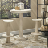 Jamie Young Bourbon Mango Wood Bar Table - Off-White