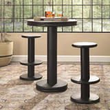 Jamie Young Rye Mango Wood Barstool - Black