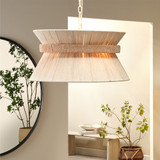 Jamie Young Corset 3-Light Chandelier - Off-White