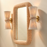 Jamie Young Corset 2-Light Wall Sconce - Off-White