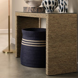Jamie Young Camden Seagrass Basket - Navy
