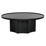 Noir Rome Coffee Table - Black Steel