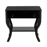 Noir Weldon Side Table - Distressed Black