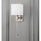 Regina Andrew Crystal Tail Sconce - Polished Nickel