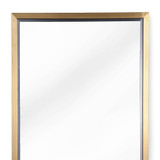 Regina Andrew Rectangle Mirror - Natural Brass