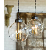 Regina Andrew Globe Pendant - Oil Rubbed Bronze And Natural Brass