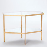 Hexagon Table - Gold image 1