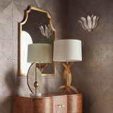 Worlds Away Lenwood Mirror - Gold Leaf Worlds Away Lenwood Mirror - Gold Leaf