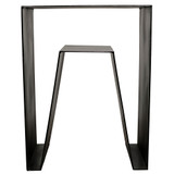 Noir Quintin Side Table - Black Steel