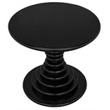 Noir Scheiben Side Table - Hand Rubbed Black