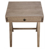 Noir Peter Side Table - Washed Walnut