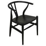 Noir Zola Chair - Charcoal Black