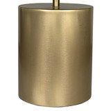 Noir Tulum Table Lamp With Shade - Metal With Brass Finish