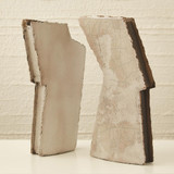 Studio A Wing Sculpture - Raku - Left