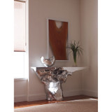 Phillips Collection Crown Console, Silver Leaf
