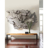 Phillips Collection Burled Root Wall Art, Silver Leaf, LG