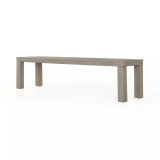 Four Hands Sonora Outdoor Dining Bench - Weathered Grey