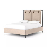 Four Hands Leigh Upholstered Bed - King - Palm Ecru