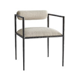 Barbana Chair Pewter Texture - Pewter/Natural